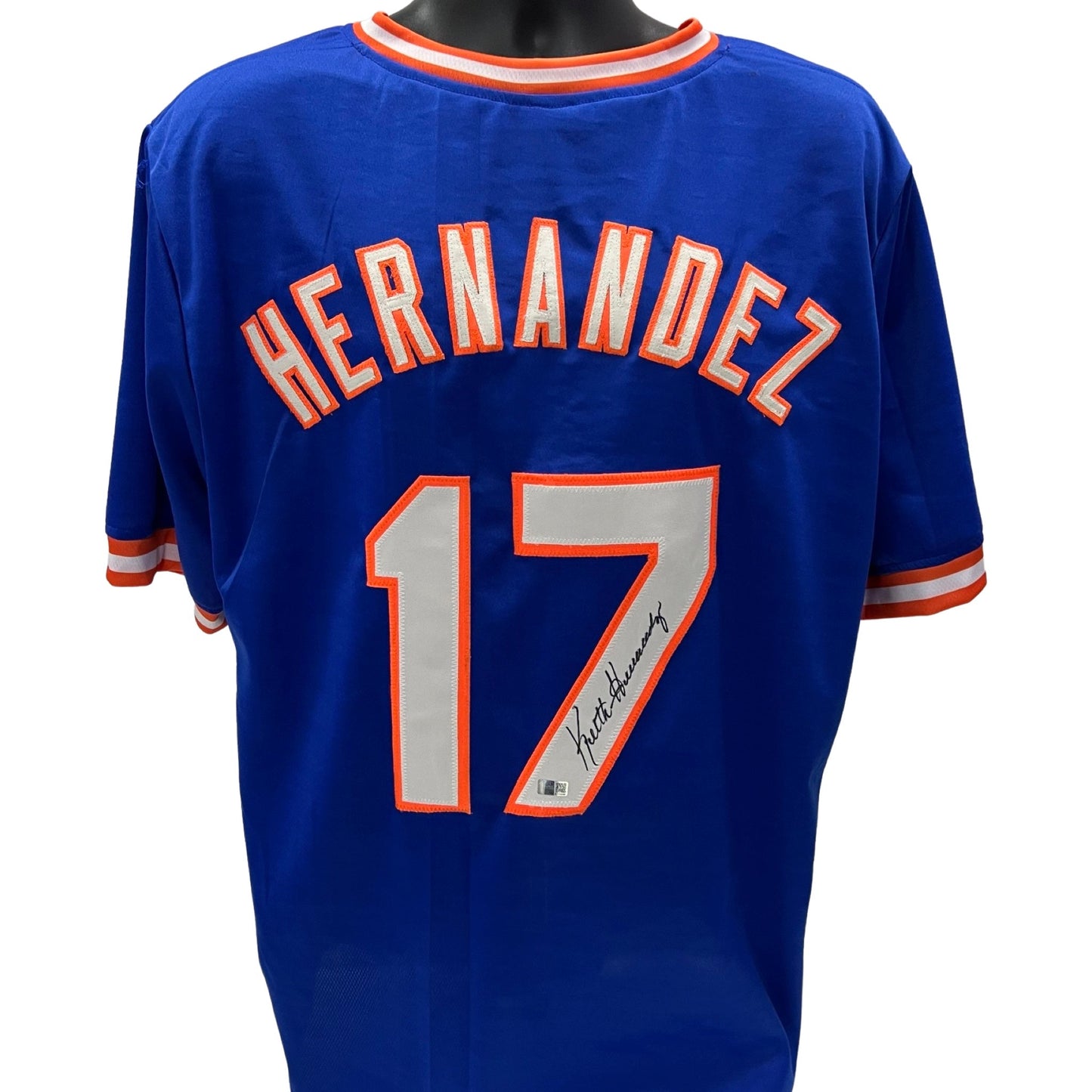Keith Hernandez Autographed New York Mets Blue Jersey Steiner CX