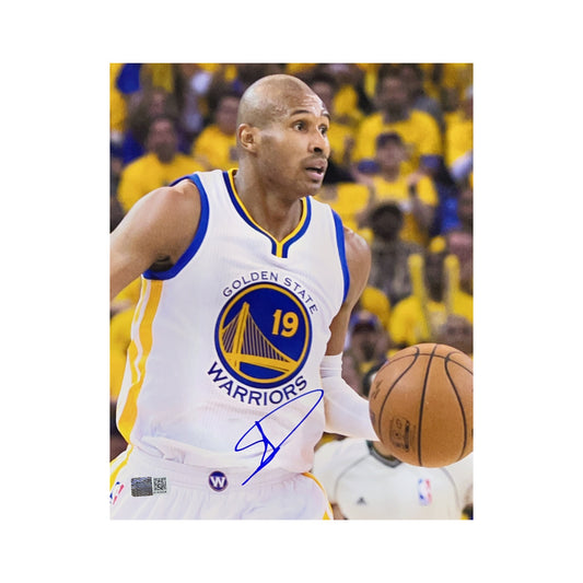 Leandro Barbosa Autographed Golden State Warriors Dribble 8x10 Steiner CX
