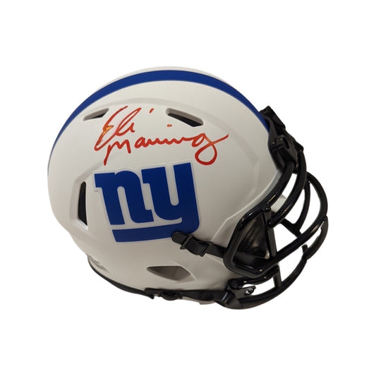 Eli Manning Autographed New York Giants Lunar Eclipse Mini Helmet Fanatics