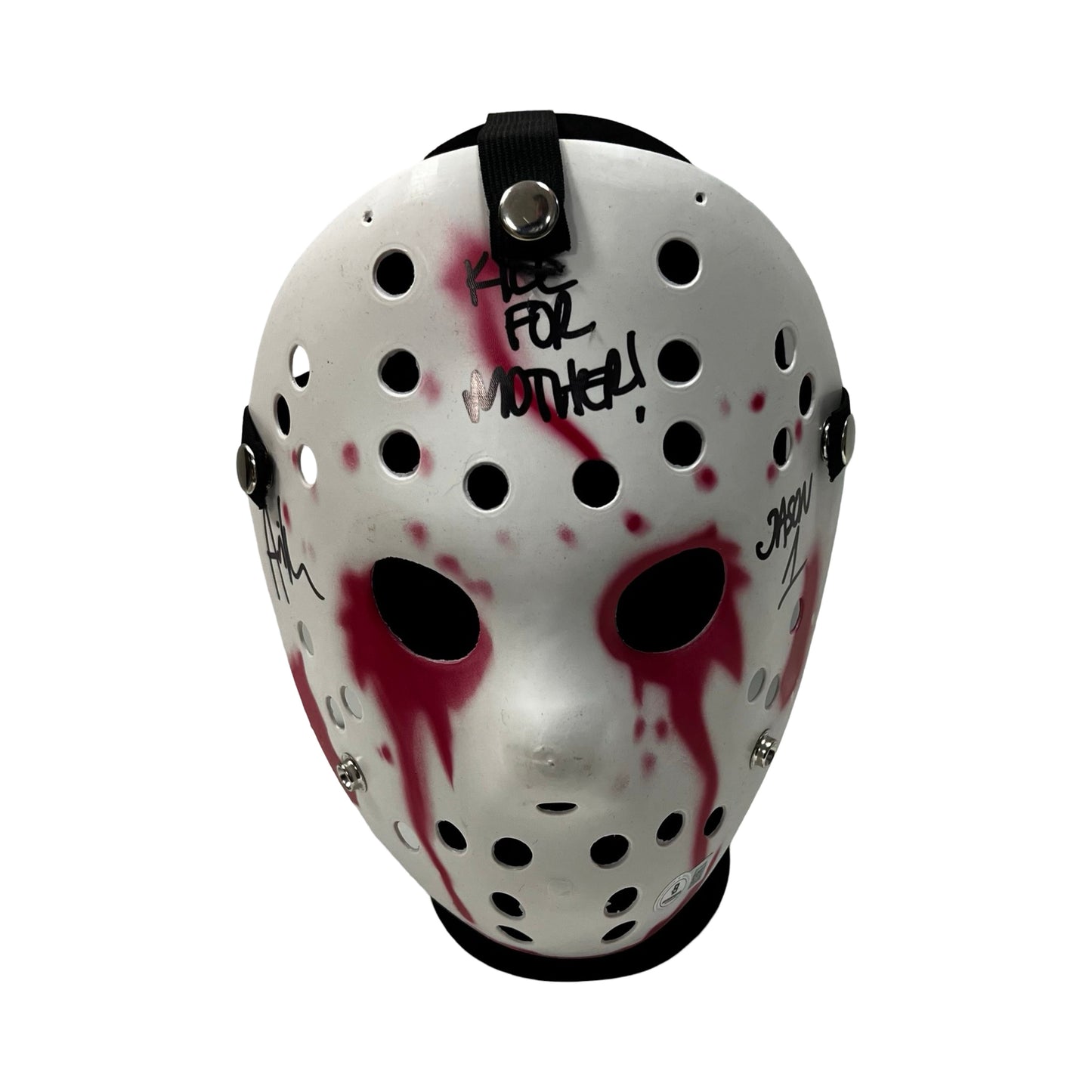 Ari Lehman Autographed Jason Voorhees Friday the 13th Bloody Mask "Kill For Mother!" Inscription Beckett
