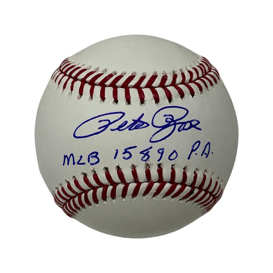 Pete Rose Autographed OMLB MLB 15890 PA Inscription Steiner CX