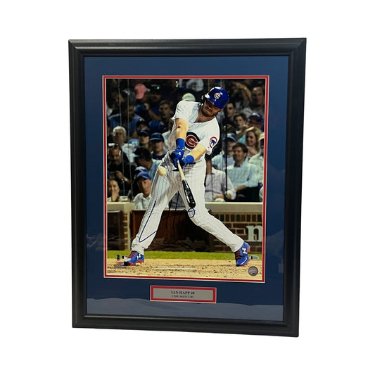 Ian Happ Autographed Chicago Cubs Framed 20x24 Beckett