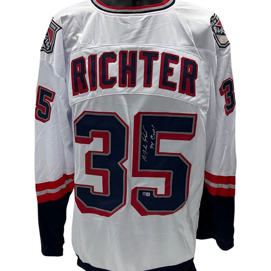 Mike Richter Autographed New York Rangers Liberty Jersey “94 Cup” Inscription Steiner CX