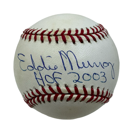 Eddie Murray Autographed Official American League Baseball HOF 2003 Inscription JSA