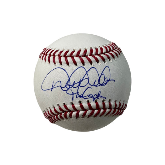 Derek Jeter Autographed New York Yankees OMLB The Captain Inscription MLB
