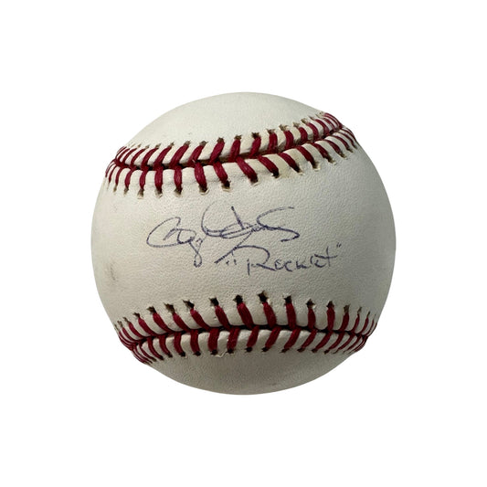 Roger Clemens Autographed New York Yankees OMLB Rocket Inscription MLB & Tri-Star