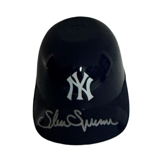 Shane Spencer Autographed New York Yankees Ice Cream Helmet Beckett BAS