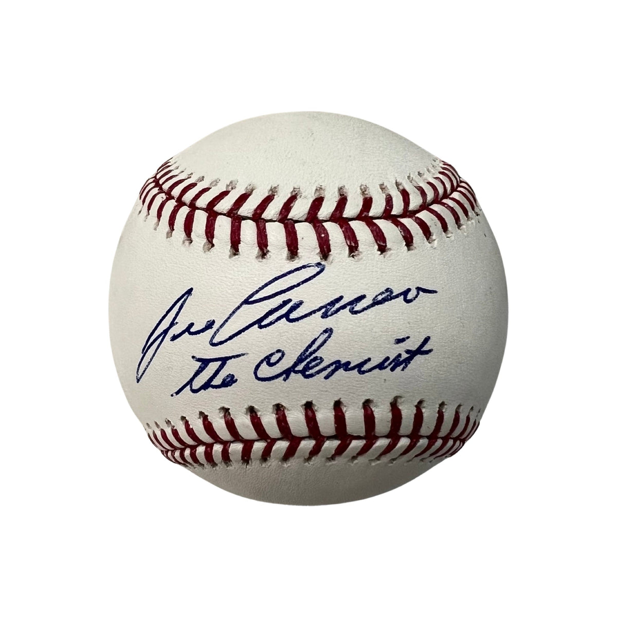 Jose Canseco Autographed OMLB The Chemist Inscription JSA