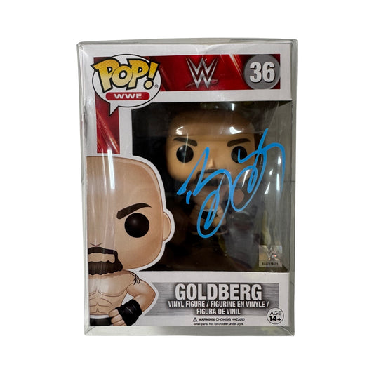 Goldberg Autographed WWE Funko Pop #36 PSA