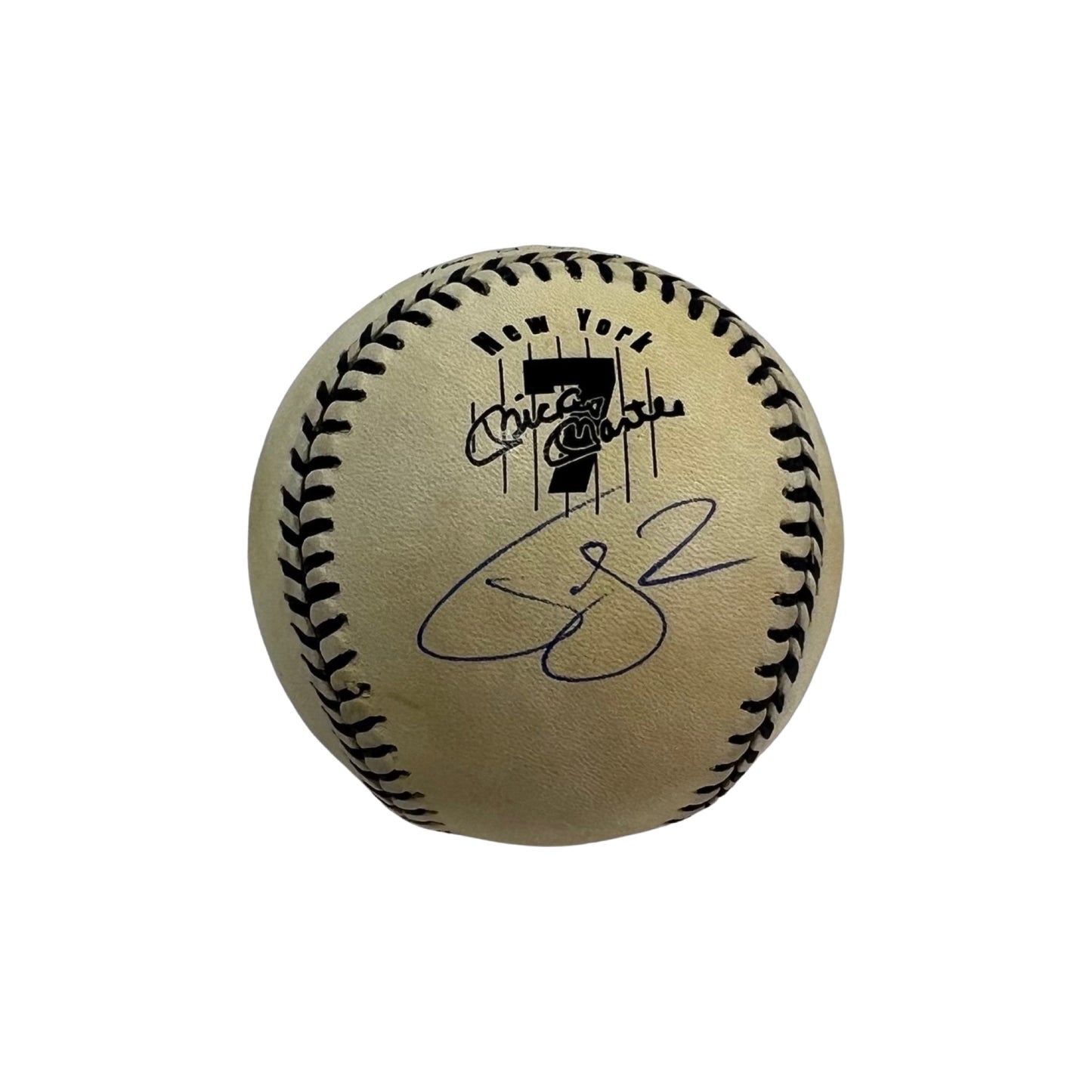 Jay-Z Autographed New York Yankees Mickey Mantle Logo Baseball PSA