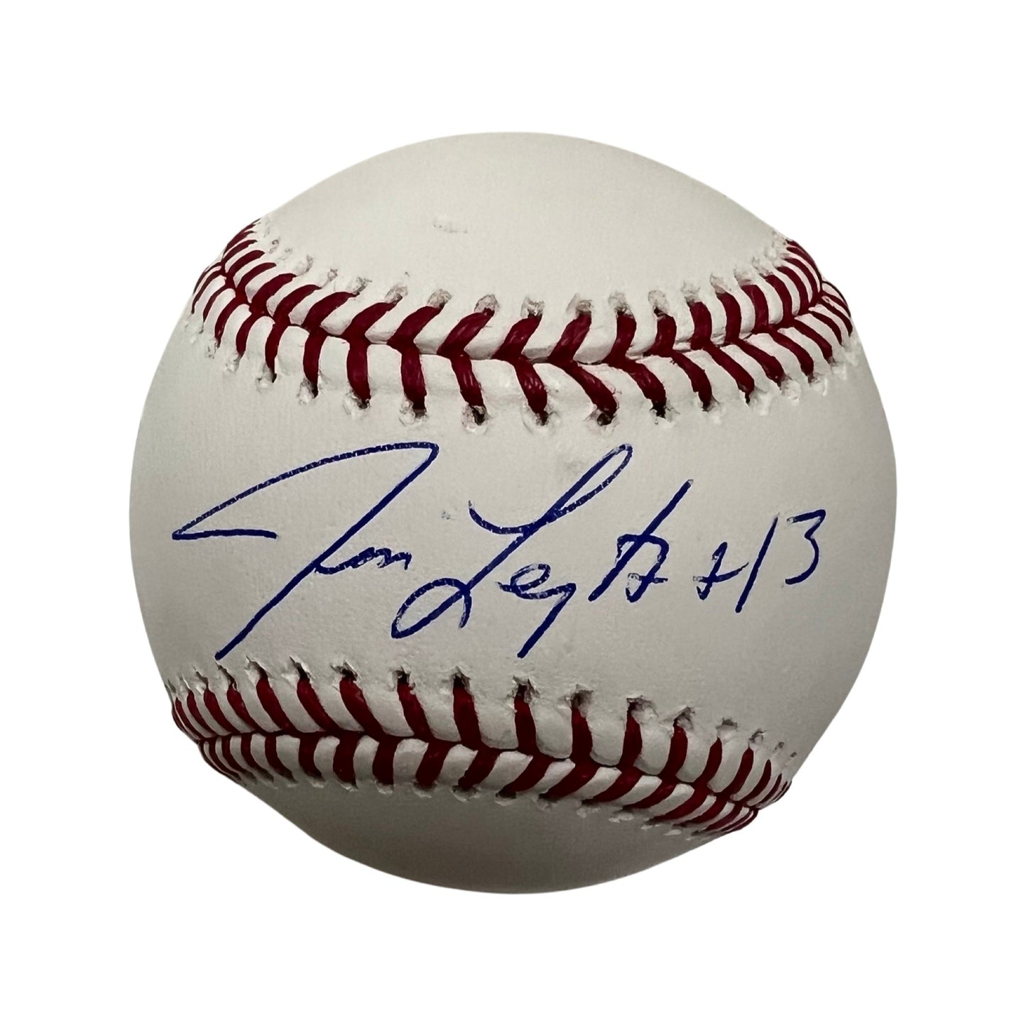 Jim Leyritz Autographed OMLB JSA