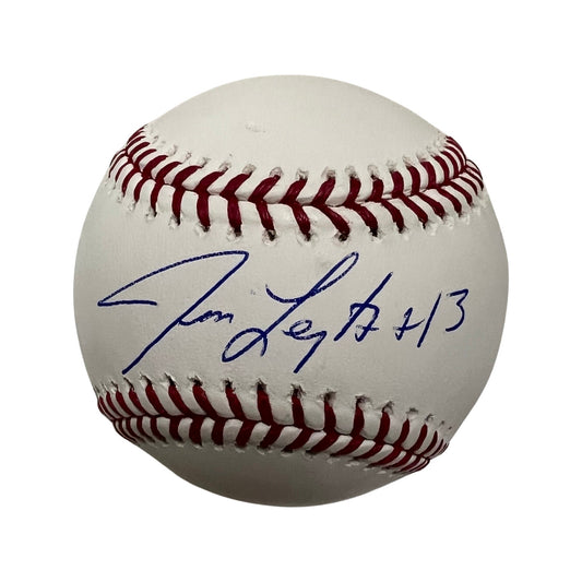Jim Leyritz Autographed OMLB JSA