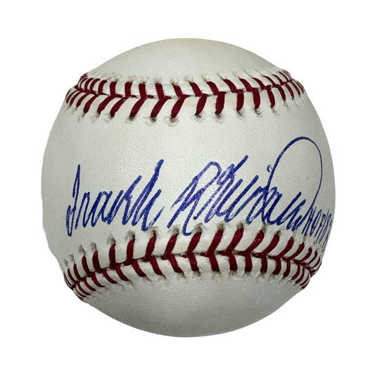 Frank Robinson Autographed Official American League Baseball “HOF 82” Inscription JSA