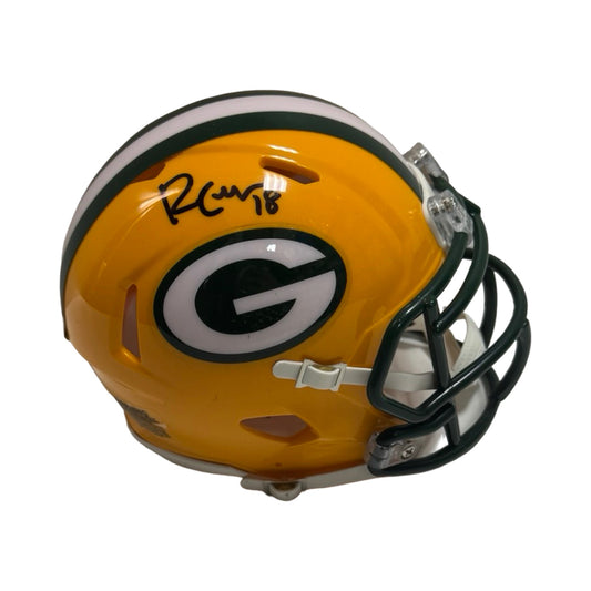 Randall Cobb Autographed Green Bay Packers Mini Helmet JSA