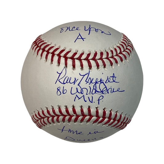 Ray Knight Autographed New York Mets OMLB “Once Upon a Time in Queens, 86 World Series MVP” Inscriptions Steiner CX