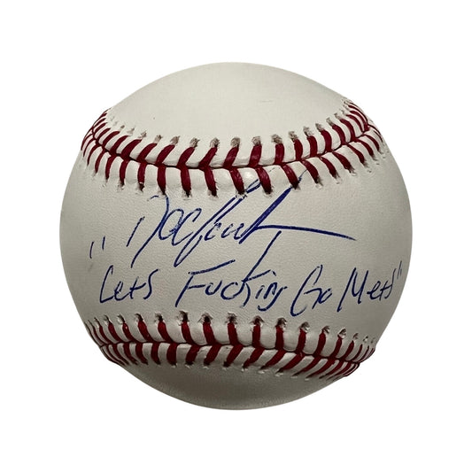 Doc Gooden Autographed New York Mets OMLB Let’s Fucking Go Mets Inscription JSA