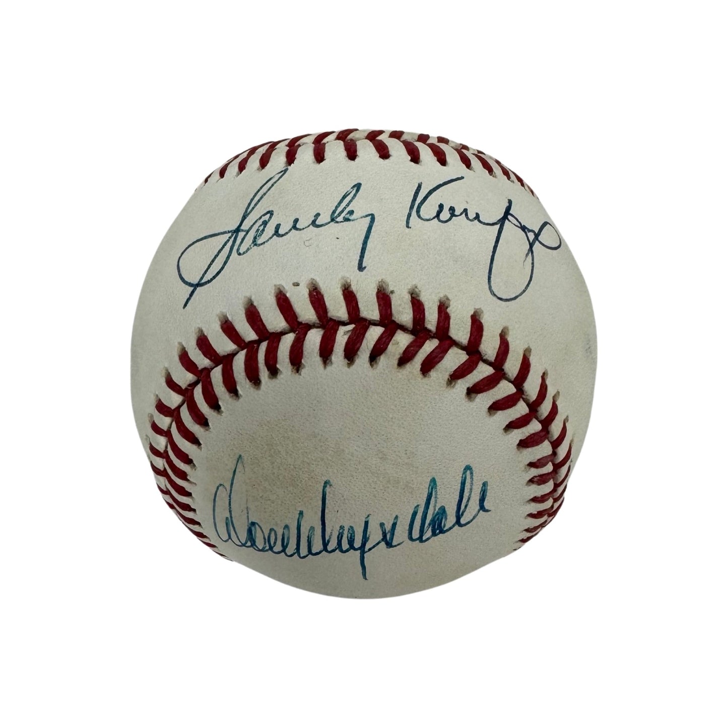 Sandy Koufax & Don Drysdale Autographed Los Angeles Dodgers Official National League Baseball JSA