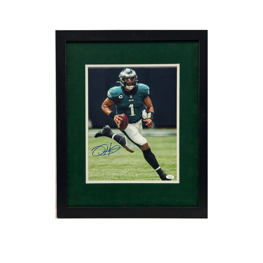 Jalen Hurts Autographed Philadelphia Eagles 11x14 JSA - Framed