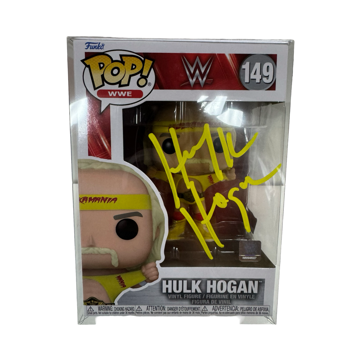 Hulk Hogan Signed WWE Funko Pop #149 Fanatics