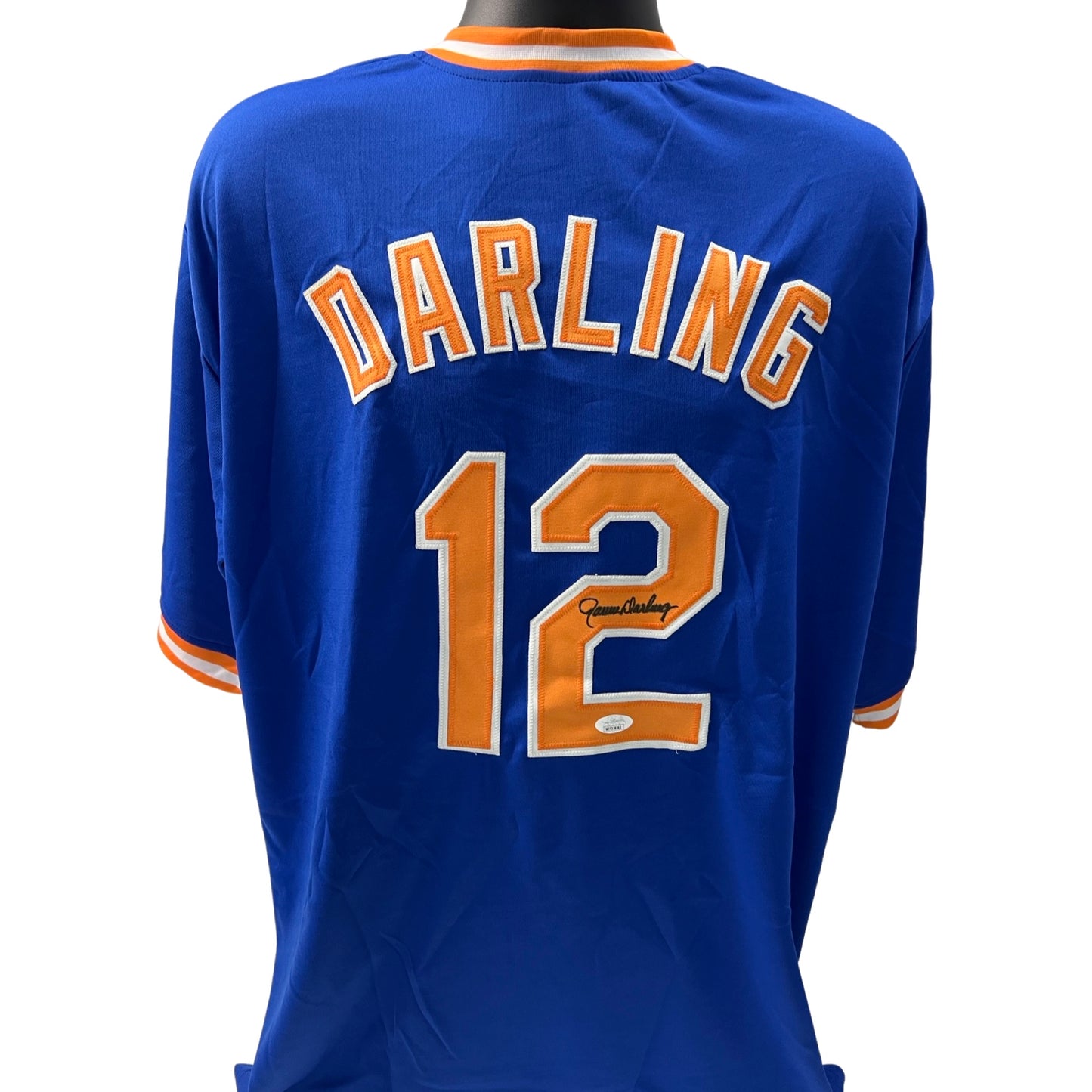 Ron Darling Autographed New York Mets Blue Jersey JSA