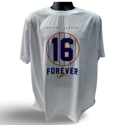 Doc Gooden #16 Forever White T-Shirt - Small
