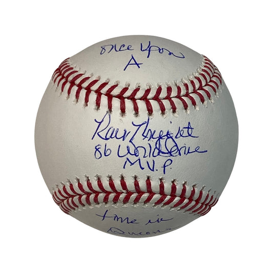 Ray Knight Autographed New York Mets OMLB Once Upon a Time in Queens, 86 World Series MVP Inscriptions Steiner CX