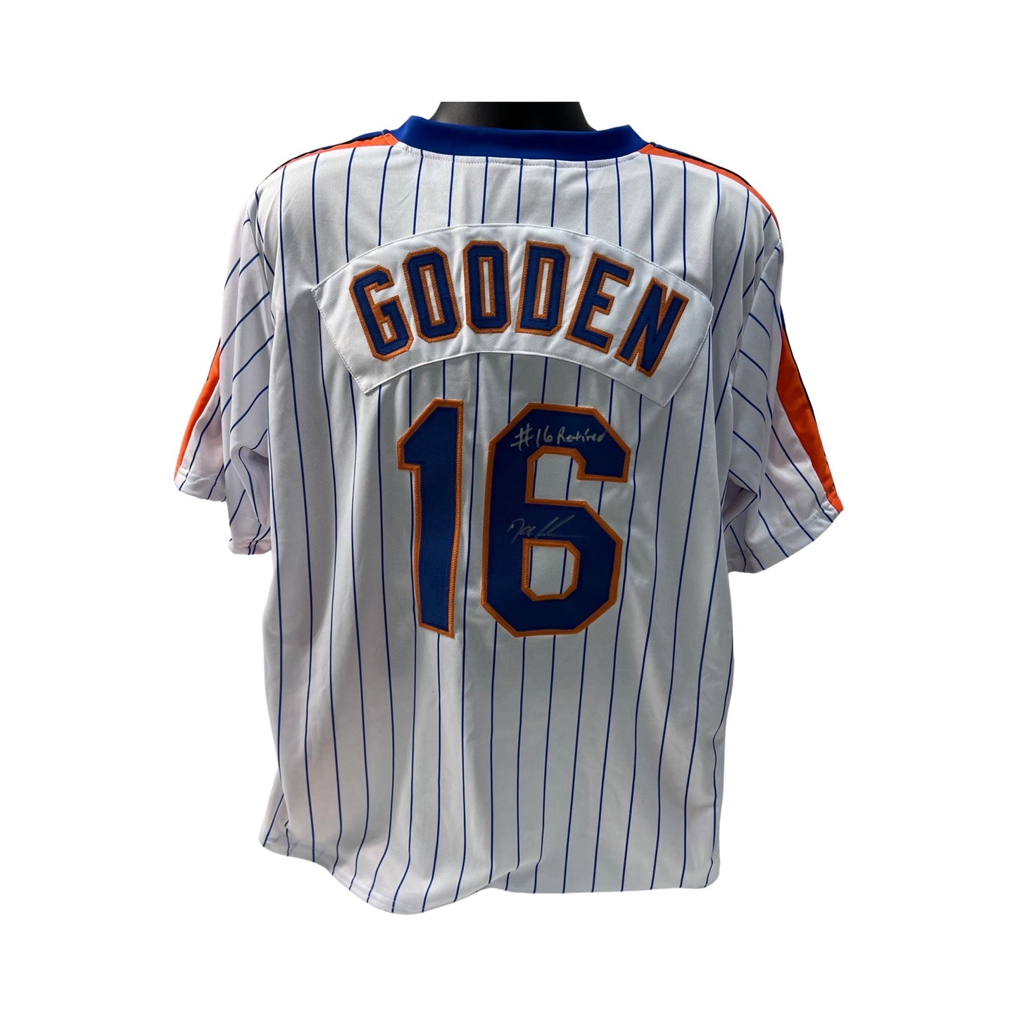 Doc Gooden Autographed New York Mets Pinstripe Jersey #16 Retired Inscription Steiner CX / Doctor K Authenticated
