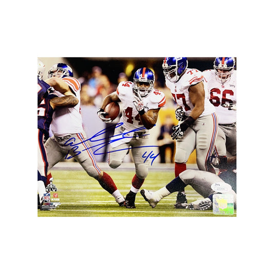Ahmad Bradshaw Autographed New York Giants Super Bowl Run 8x10 JSA
