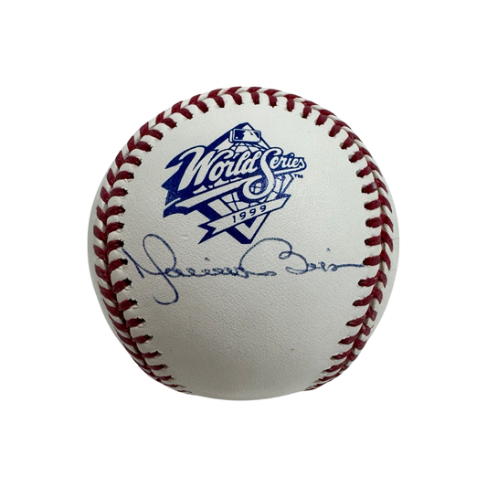 Mariano Rivera Autographed New York Yankees 1999 World Series Logo Baseball Fanatics & MLB