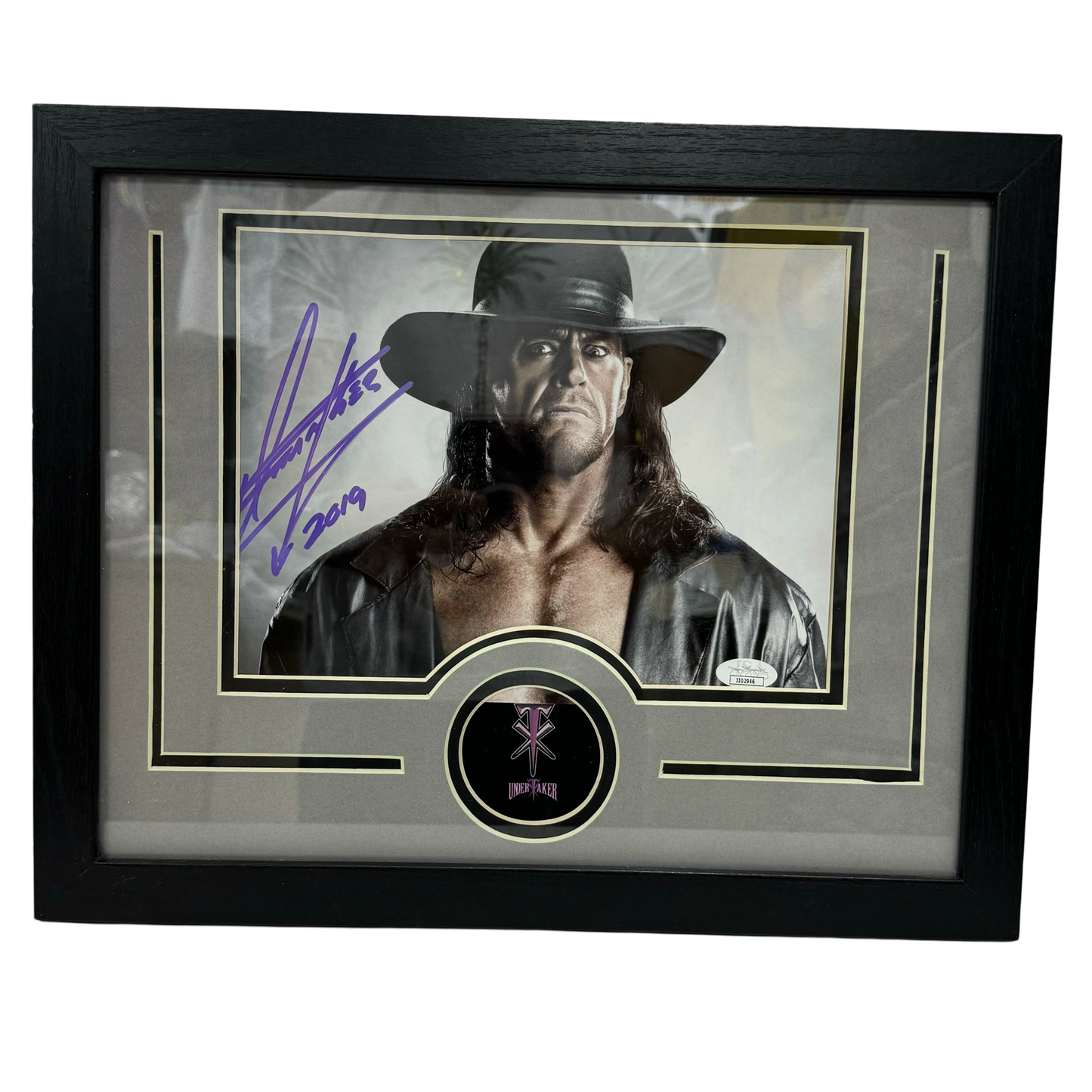 The Undertaker Autographed WWE Framed 8x10 JSA