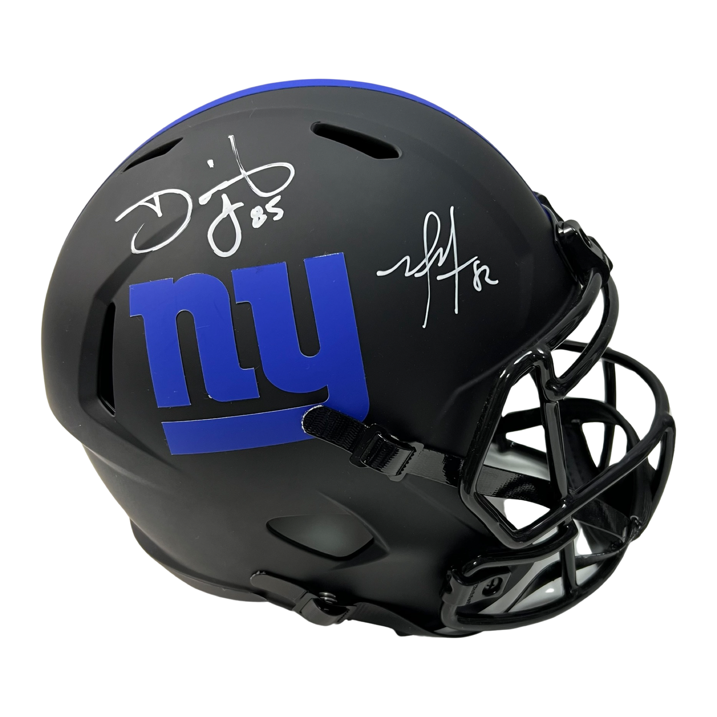 David Tyree & Mario Manningham Autographed New York Giants Eclipse Replica Helmet Steiner CX