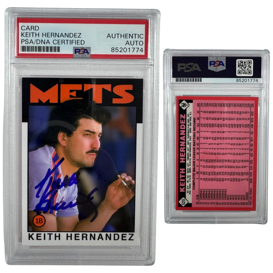 Keith Hernandez Autographed Topps Smoking Reprint #520 PSA Auto Authentic