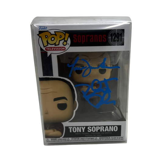 Jamie Lynn Sigler & Robert Iler Autographed Tony Soprano Sopranos Funko Pop JSA