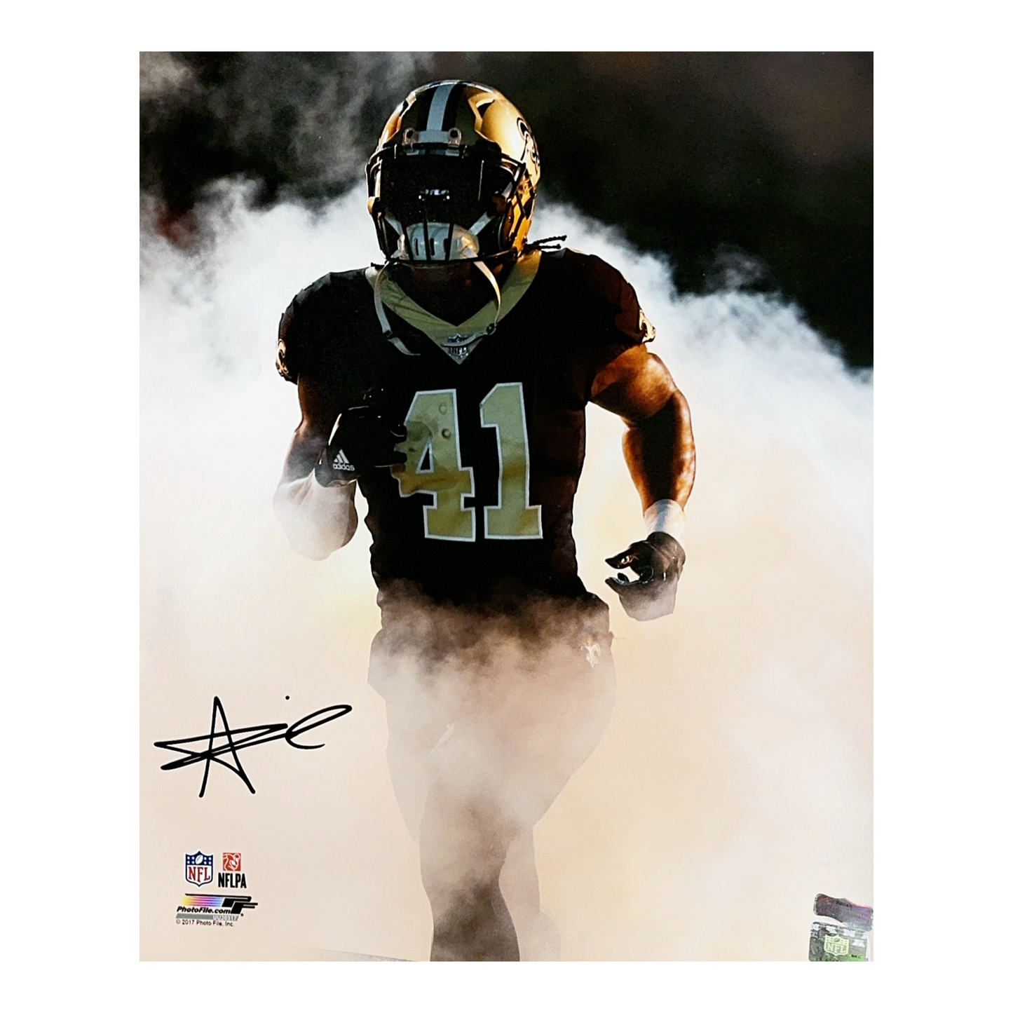 Alvin Kamara Autographed New Orleans Saints 16x20 Radtke Sports