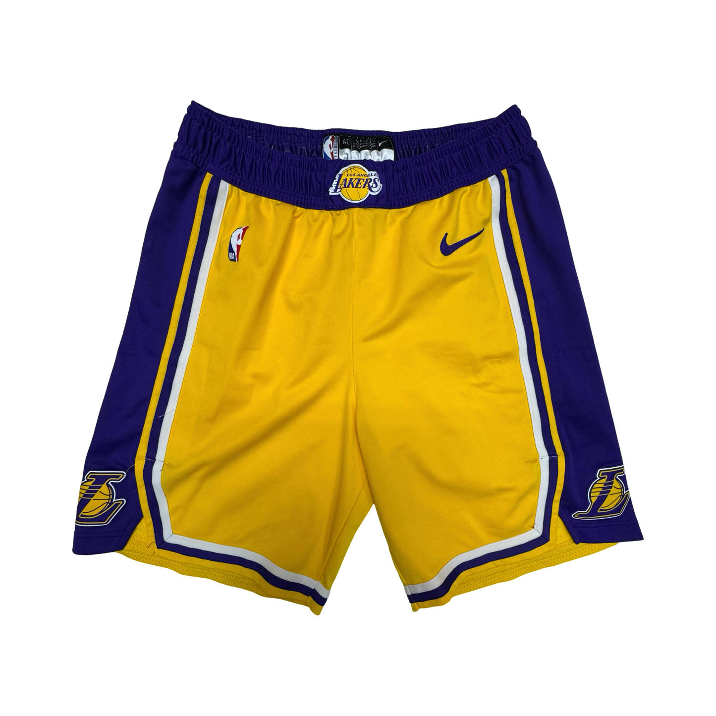 JR Smith Los Angeles Lakers 2020 NBA Finals Game Used Shorts Yellow