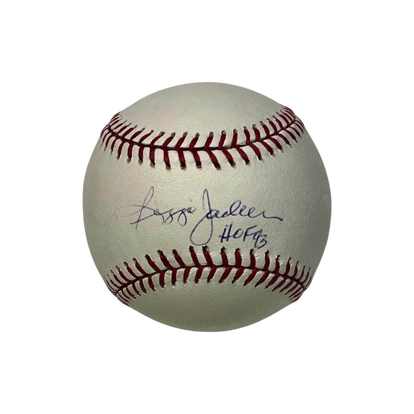 Reggie Jackson Autographed OMLB HOF 93 Inscription JSA