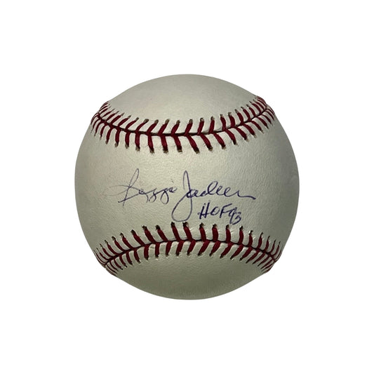 Reggie Jackson Autographed OMLB HOF 93 Inscription JSA