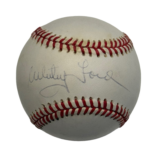 Whitey Ford Autographed New York Yankees OMLB Beckett
