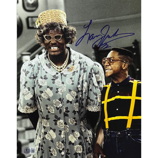 Larry Johnson Hands Behind Back Urkle Autographed 11x14 Beckett BAS