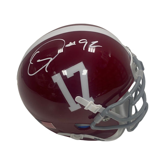 Quinnen Williams Autographed Alabama Crimson Tide Mini Helmet Steiner CX