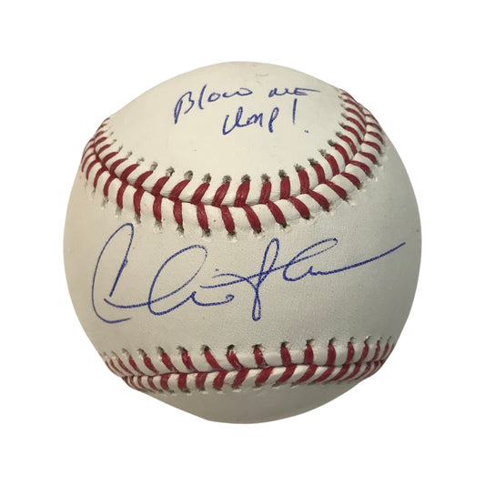 Charlie Sheen Autographed Major League OMLB “Blow Me UMP” Inscription Steiner CX