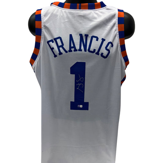 Steve Francis Autographed New York Knicks White Jersey Steiner CX