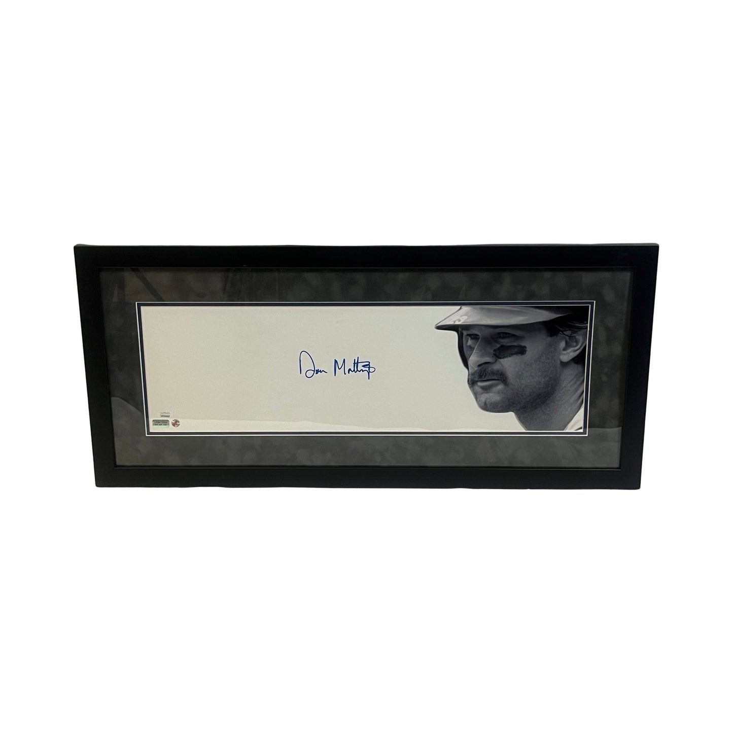 Don Mattingly Autographed New York Yankees Framed 8x26 Steiner CX