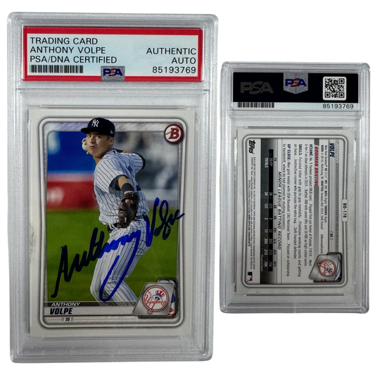 2020 Anthony Volpe Autographed Bowman #BD-178 PSA Auto Authentic