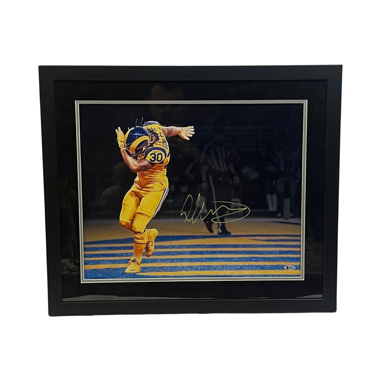 Todd Gurley Autographed Los Angeles Rams Framed 16x20 Beckett