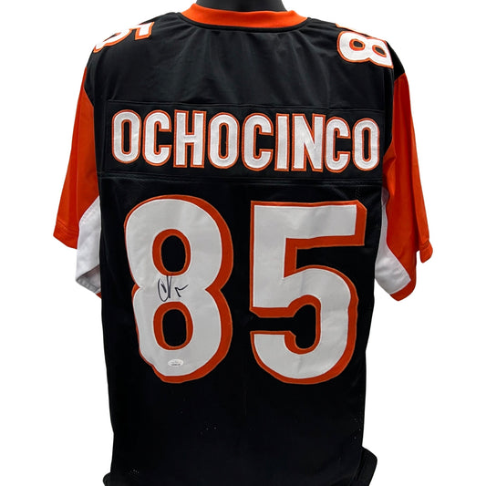 Chad Ochocinco Autographed Cincinnati Bengals Black Jersey JSA