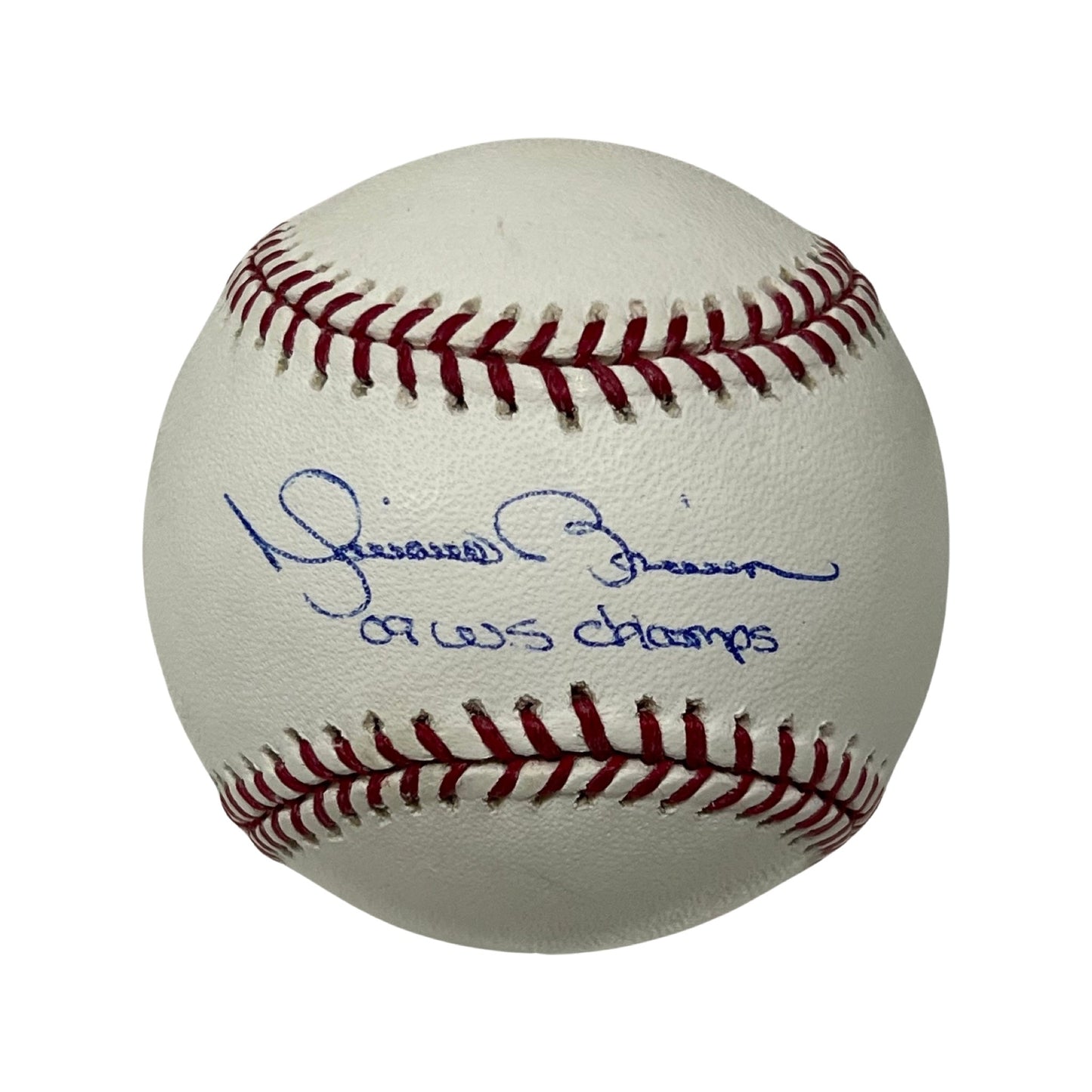 Mariano Rivera Autographed New York Yankees OMLB 09 WS Champs Inscription JSA