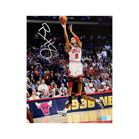 Ron Harper Autographed Chicago Bulls Jump Shot 8x10 Steiner CX