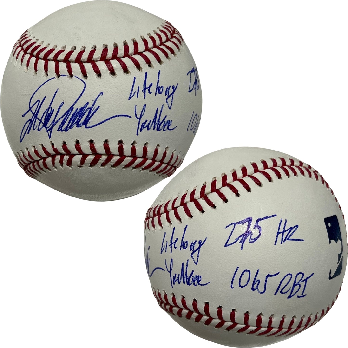 Jorge Posada Autographed New York Yankees OMLB Life Long Yankee, 275 HR, 1065 RBI Inscriptions JSA