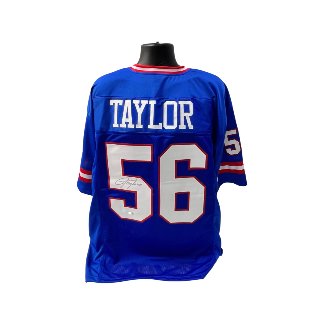 Lawrence Taylor Autographed New York Giants Blue Jersey Steiner CX